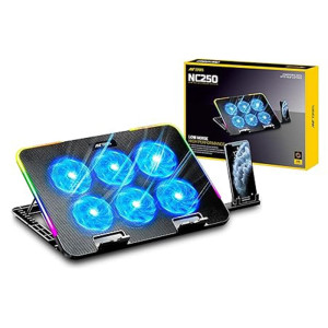 Ant Esports NC250 RGB Laptop Cooling Pad, Laptop Cooler with Mobile Holder